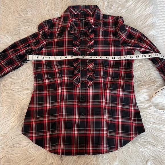 Talbots Plaid Blouse & Black Formal Skirt - Picture 6 of 16